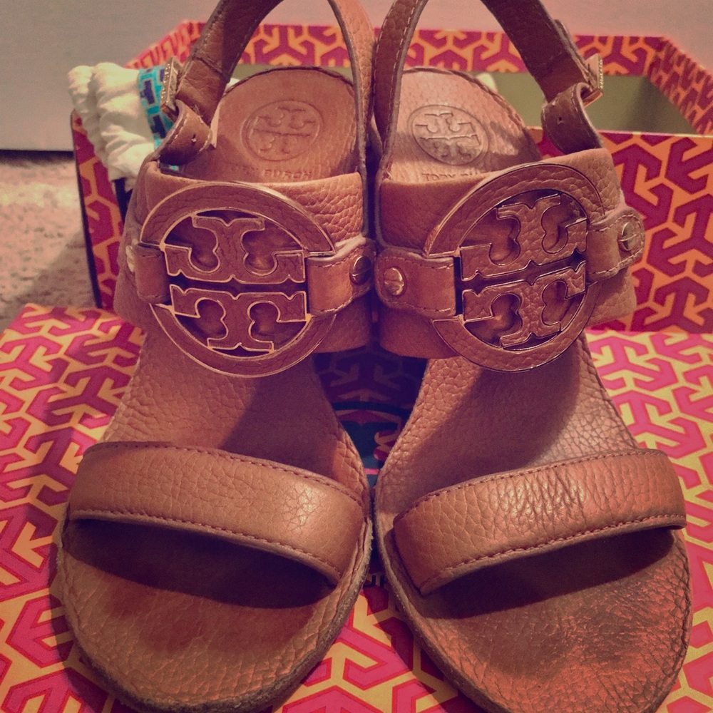 Tory Burch Open Toe Heels